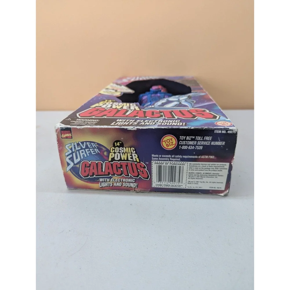 1997 ToyBiz Cosmic Power Galactus Silver Surfer Light Sound - 49275 NEW *Read